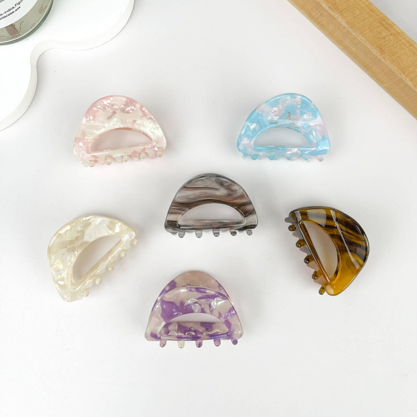 Mini Geometric Hollow Cute Hair Claw Clip