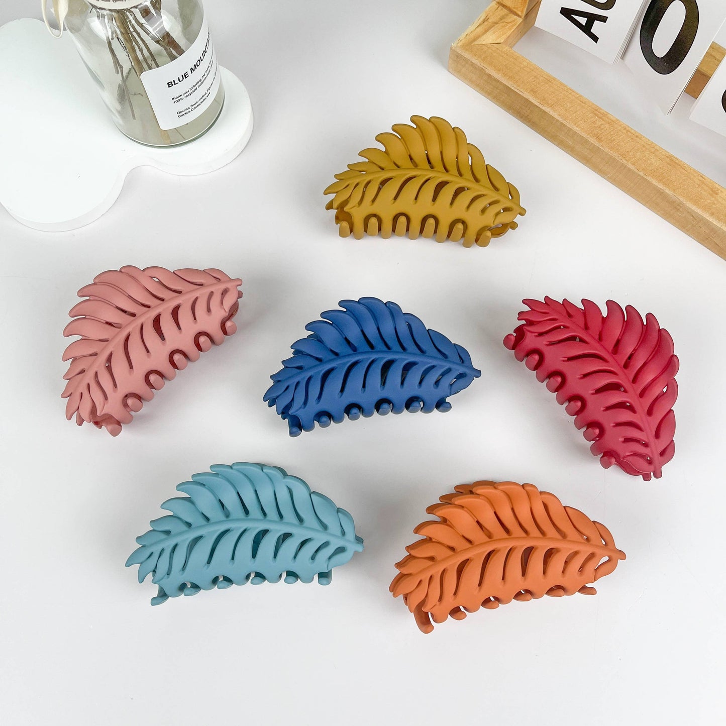 Creative frosted leaf Hair Claw Clip