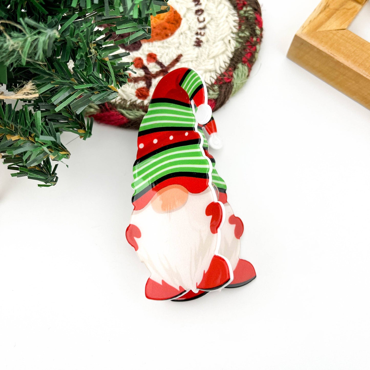 Cartoon Santa Claus Appearance Hair Claw Clip