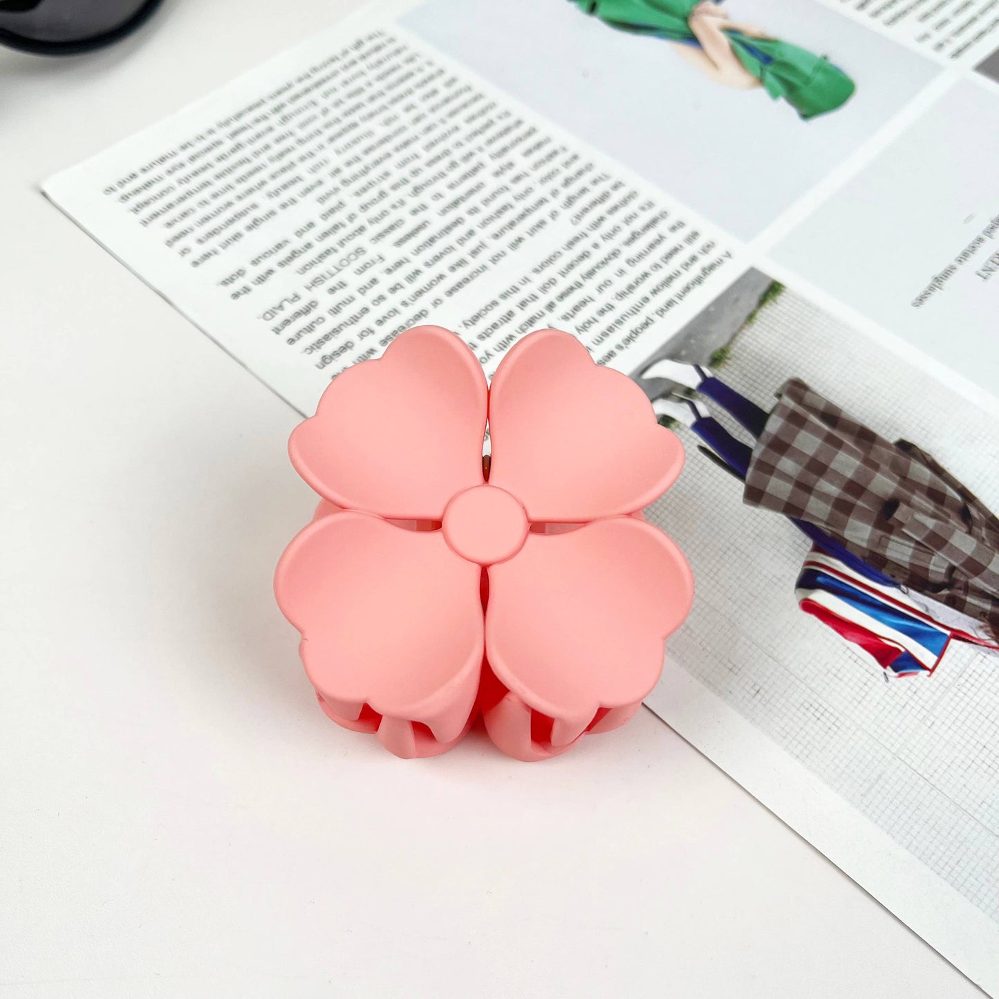 2.12" Four-leaf clover flower spring hair Clips