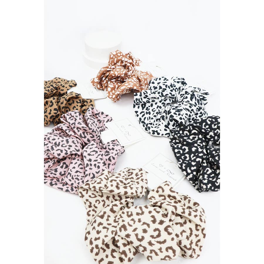 Large Leopard Scrunchie