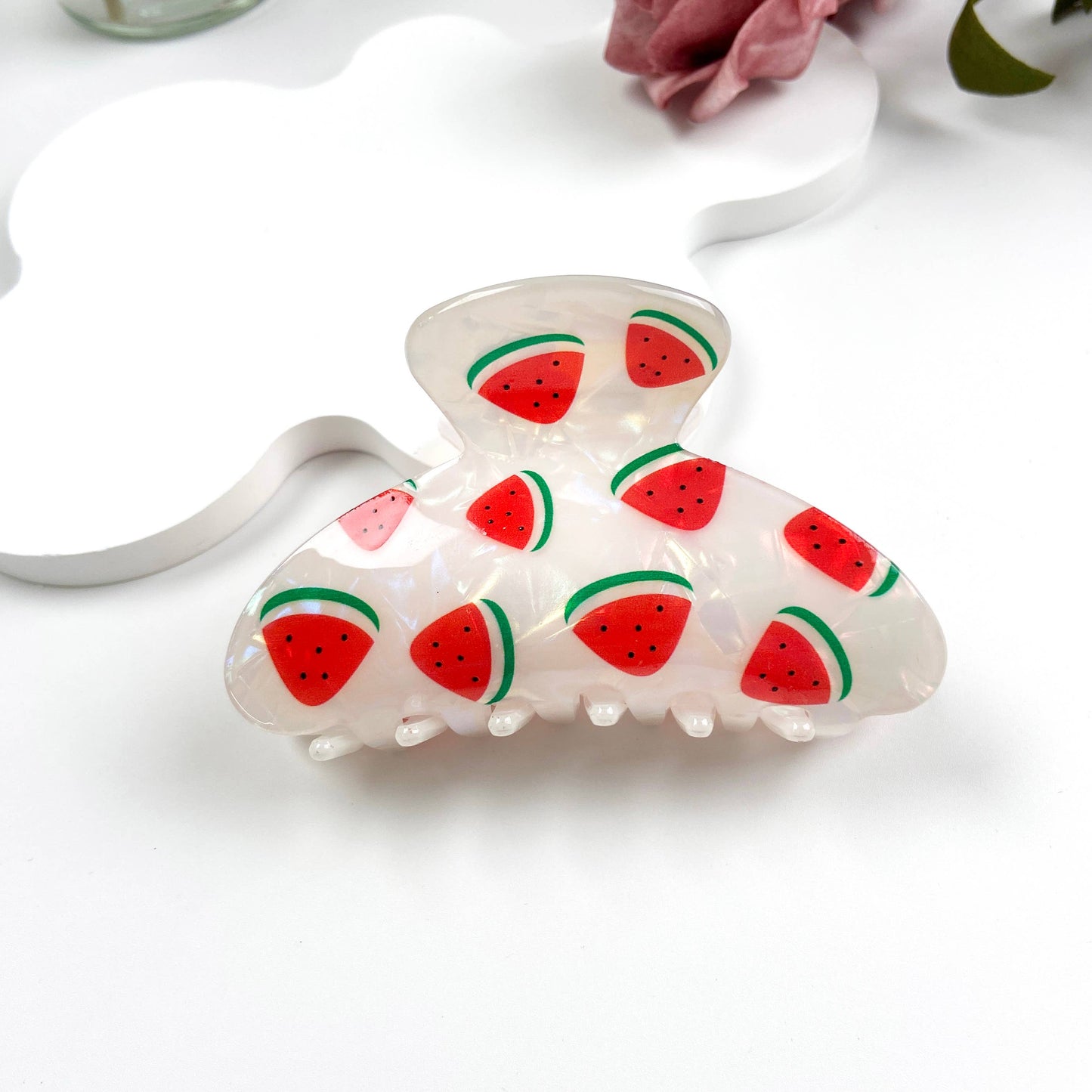 Fruit Print Hair Claw Clip