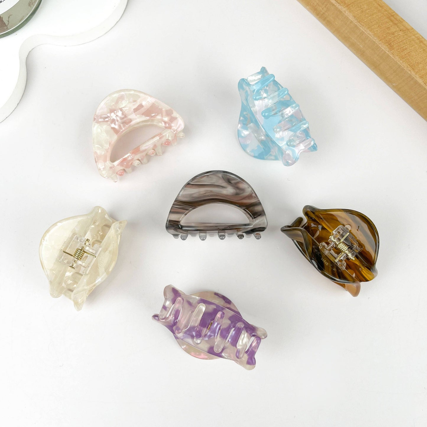 Mini Geometric Hollow Cute Hair Claw Clip