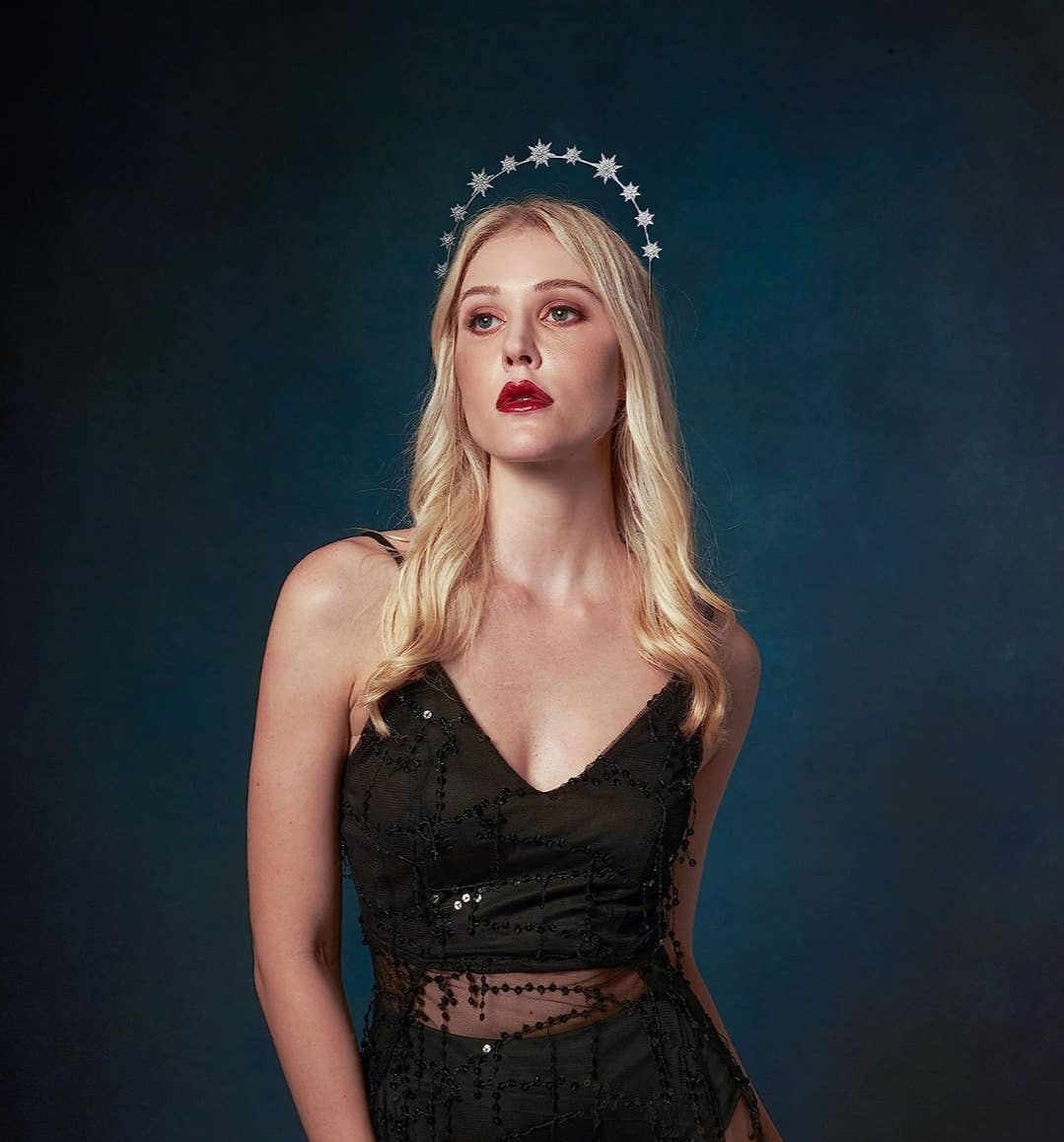 Stars Goddess Crown Halo Headband Cown Tiara, Boho Headpiece