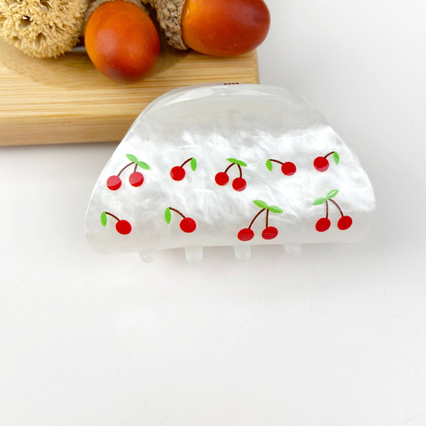 Cherry Minimalist Hair Clip