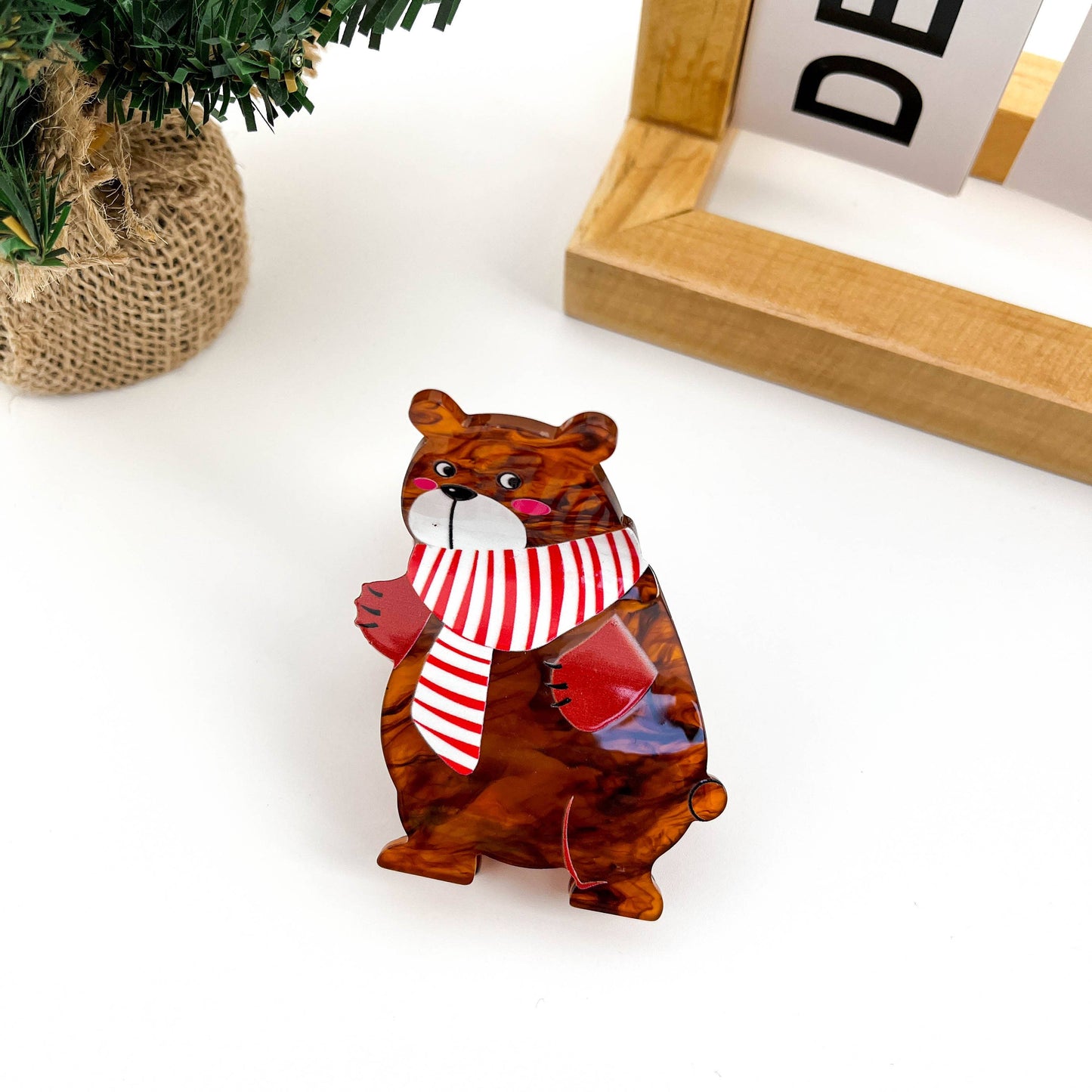 Christmas Animal Hair Claw Clip
