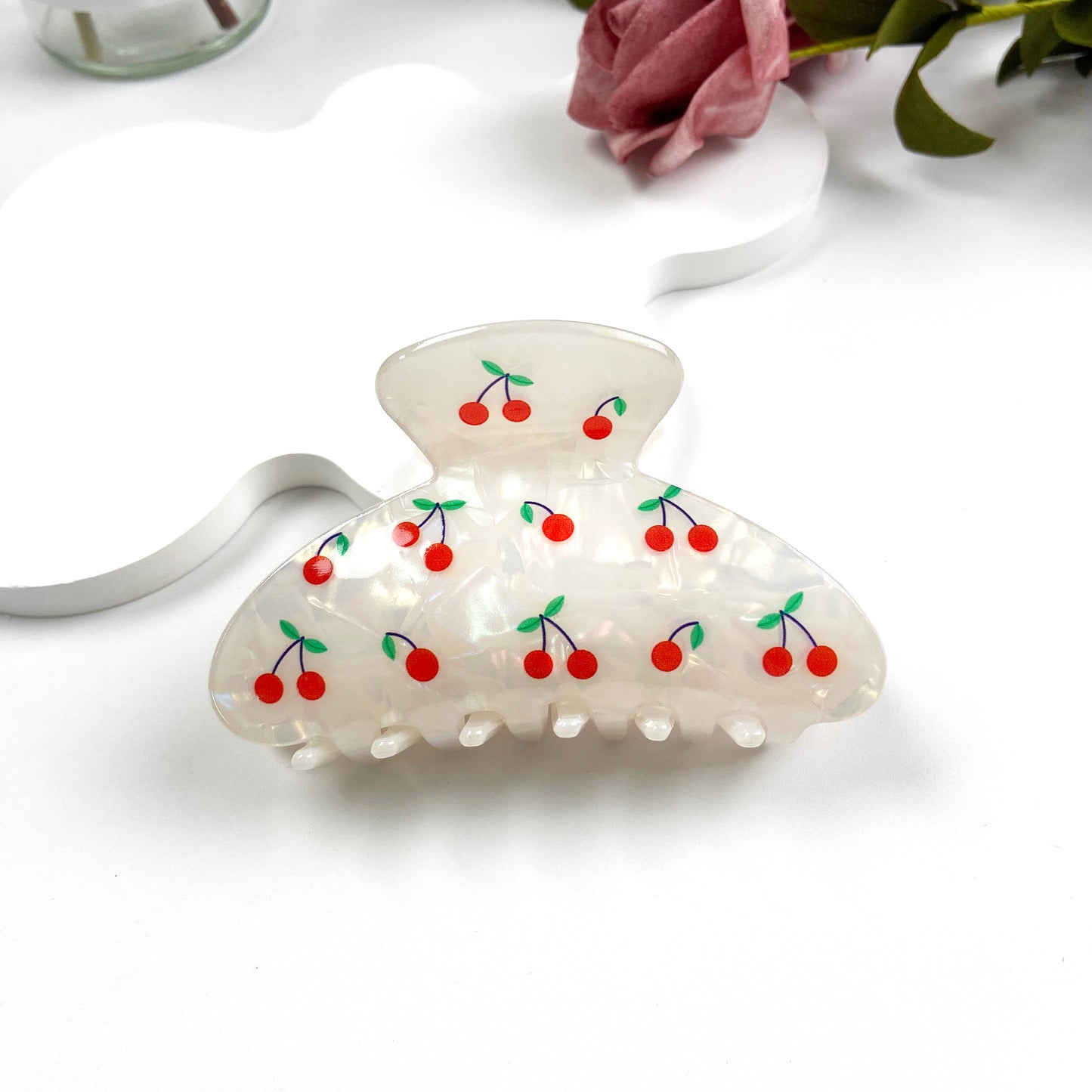 Fruit Print Hair Claw Clip