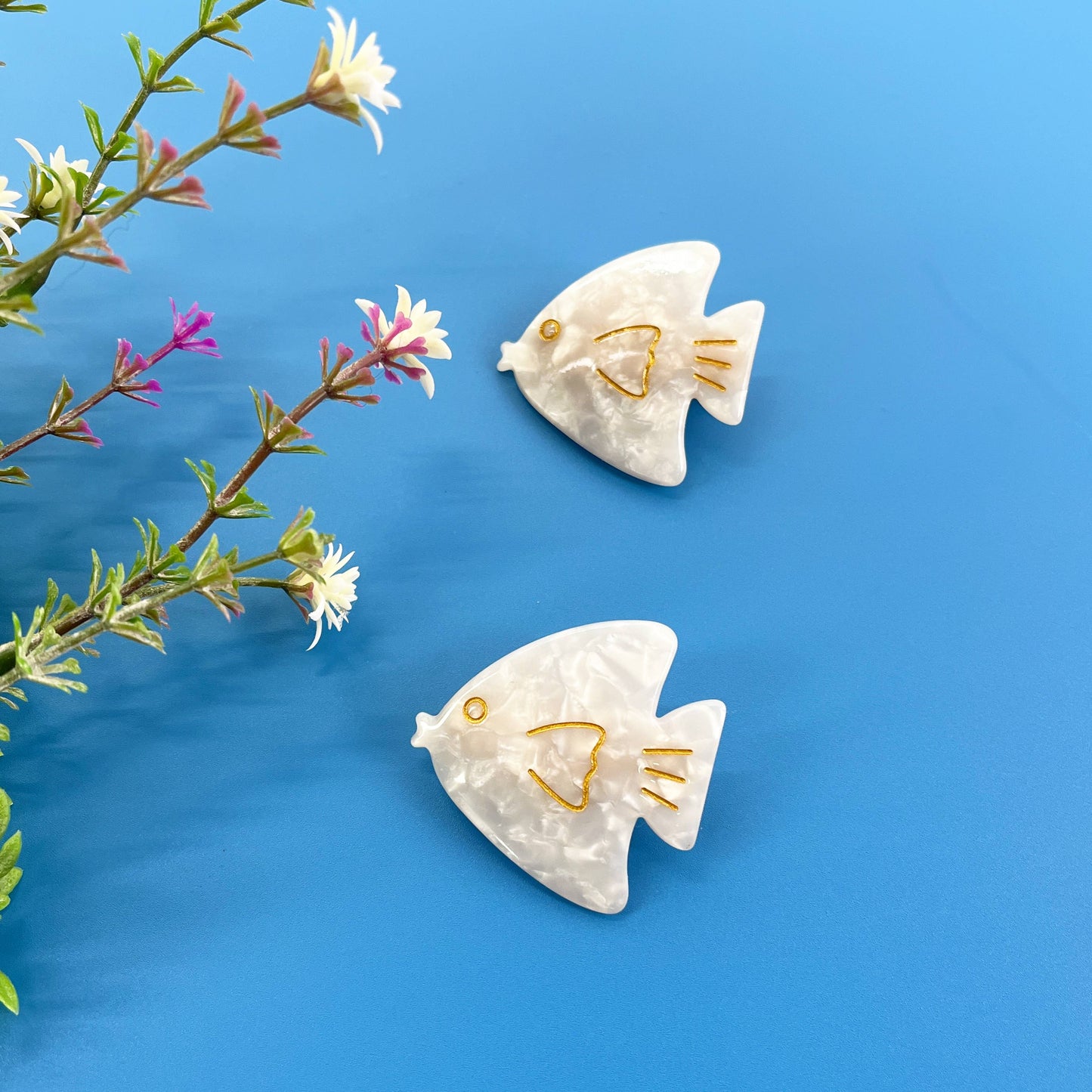 2PCS Angelfish Duckbill Clip