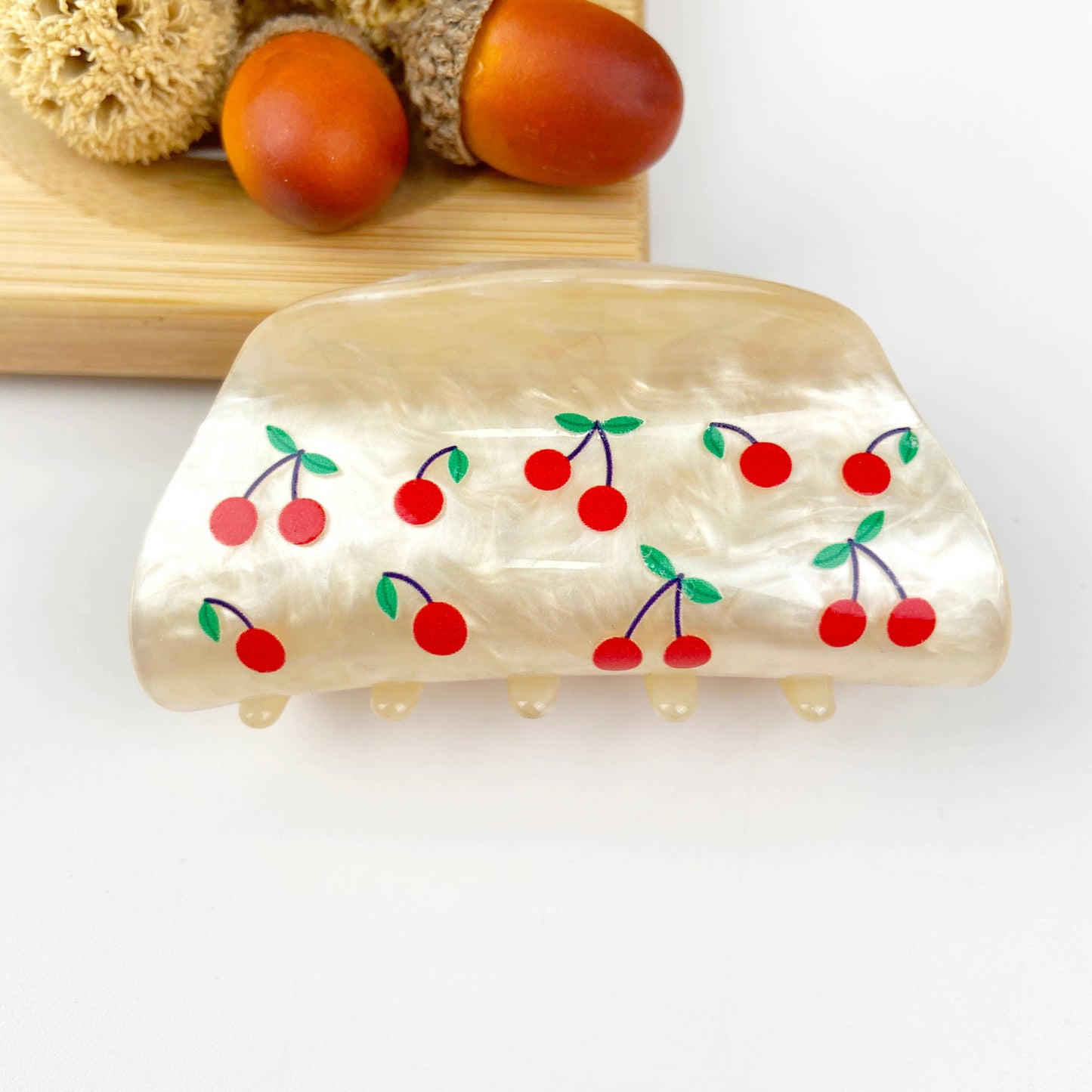 Cherry Minimalist Hair Clip