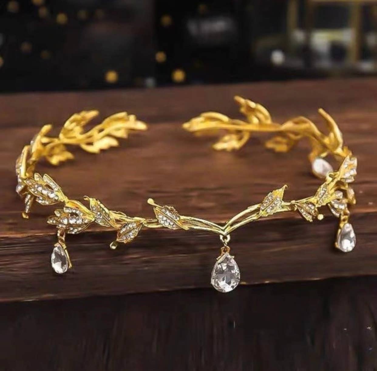 Rhinestone Fairy Wedding Headband, Brides Wedding Cosplay