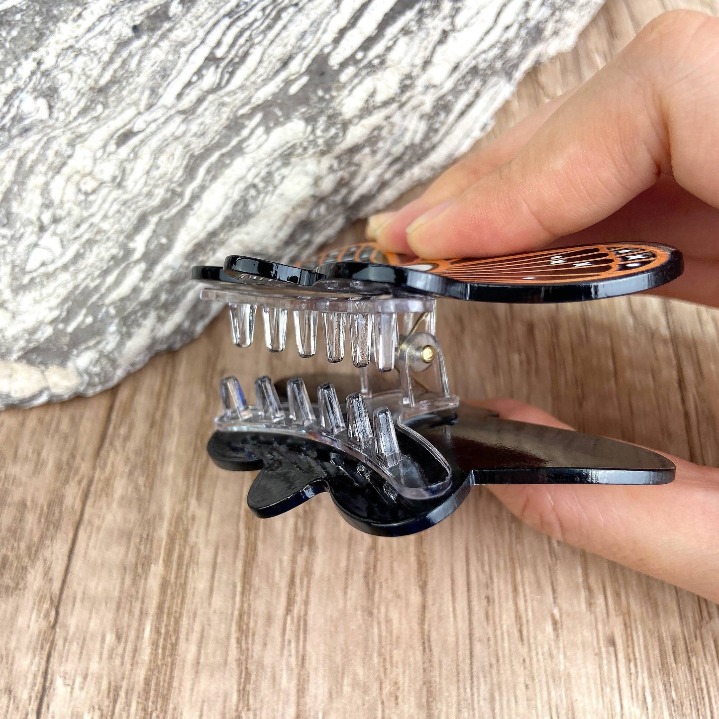 Butterfly Skull Hair Claw Clip