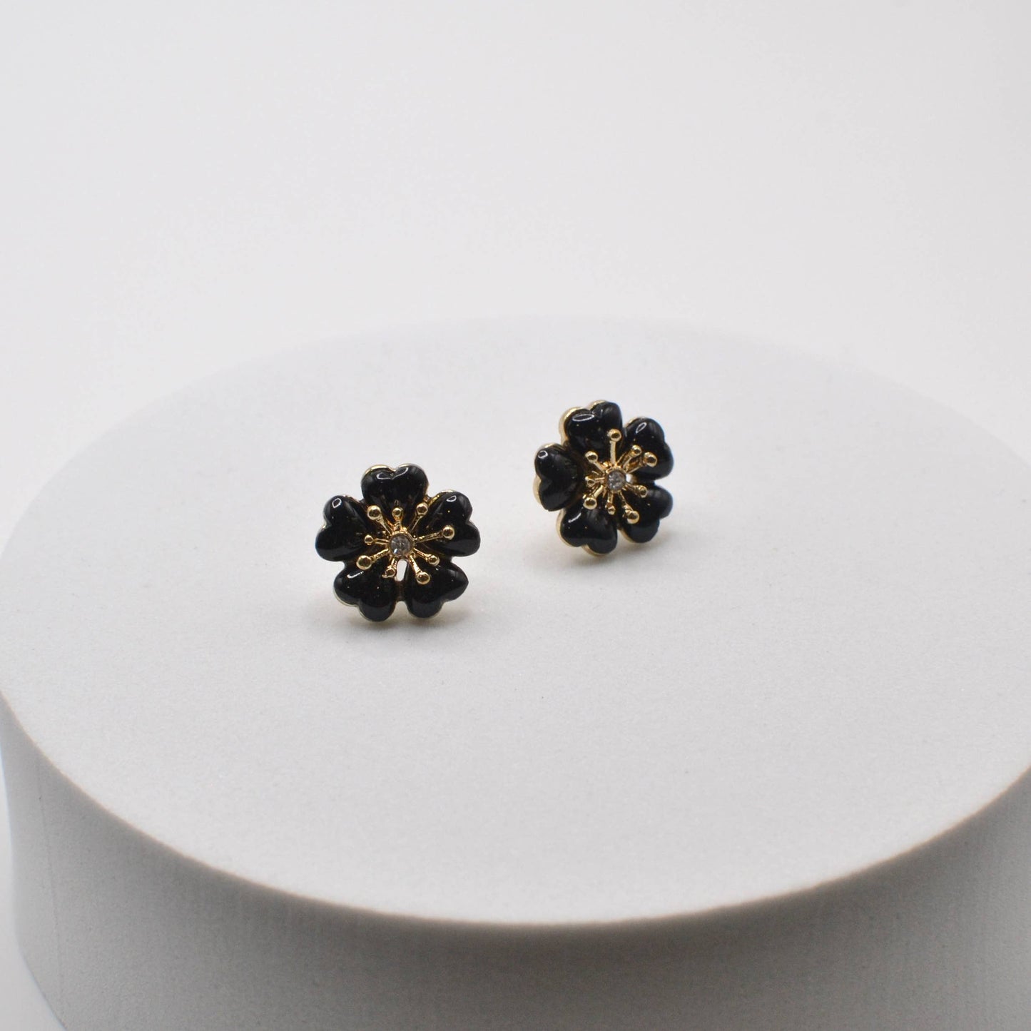 Flower Color Epoxy Stud Earring