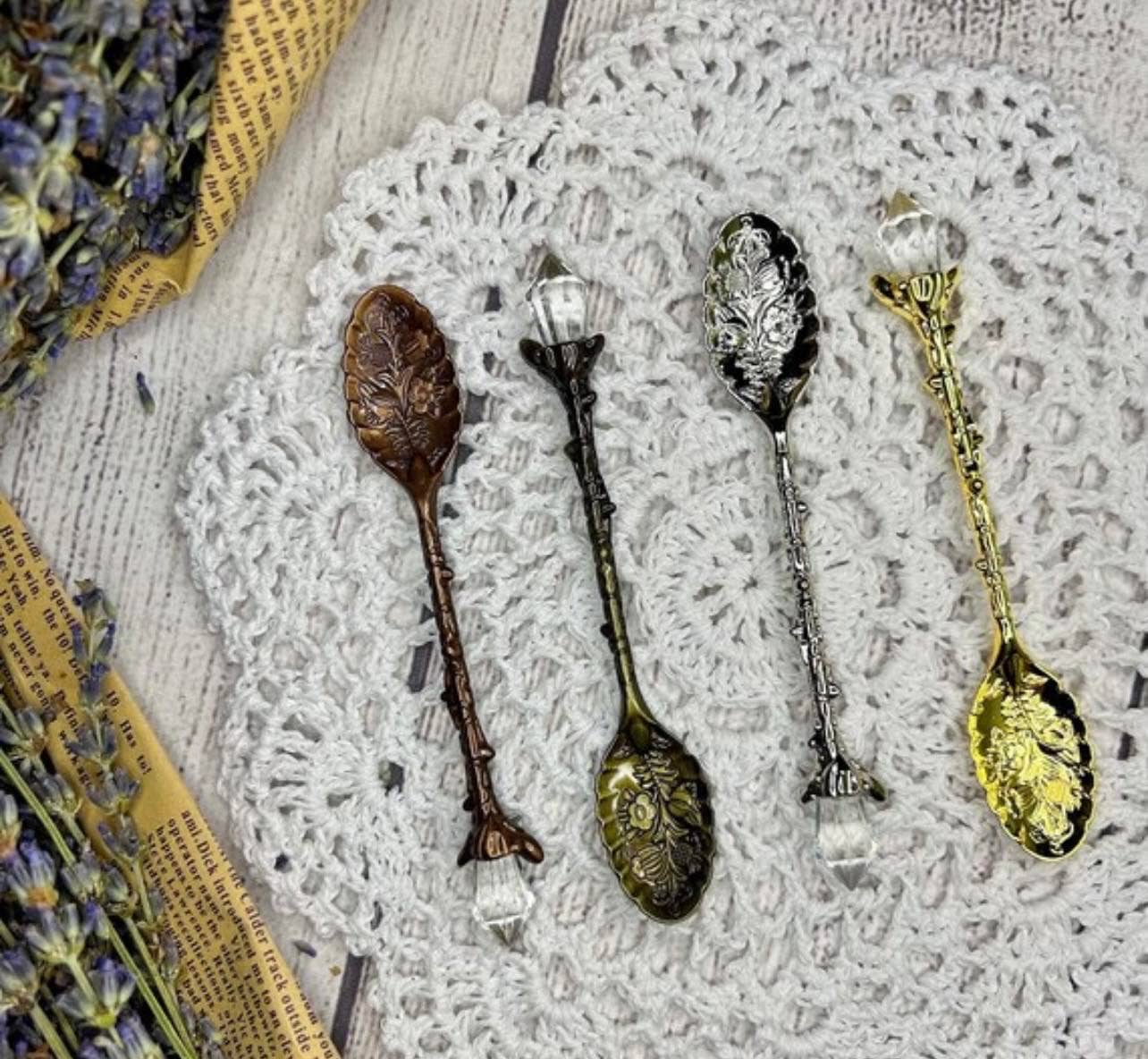 Witch Crystal Tea Spoons