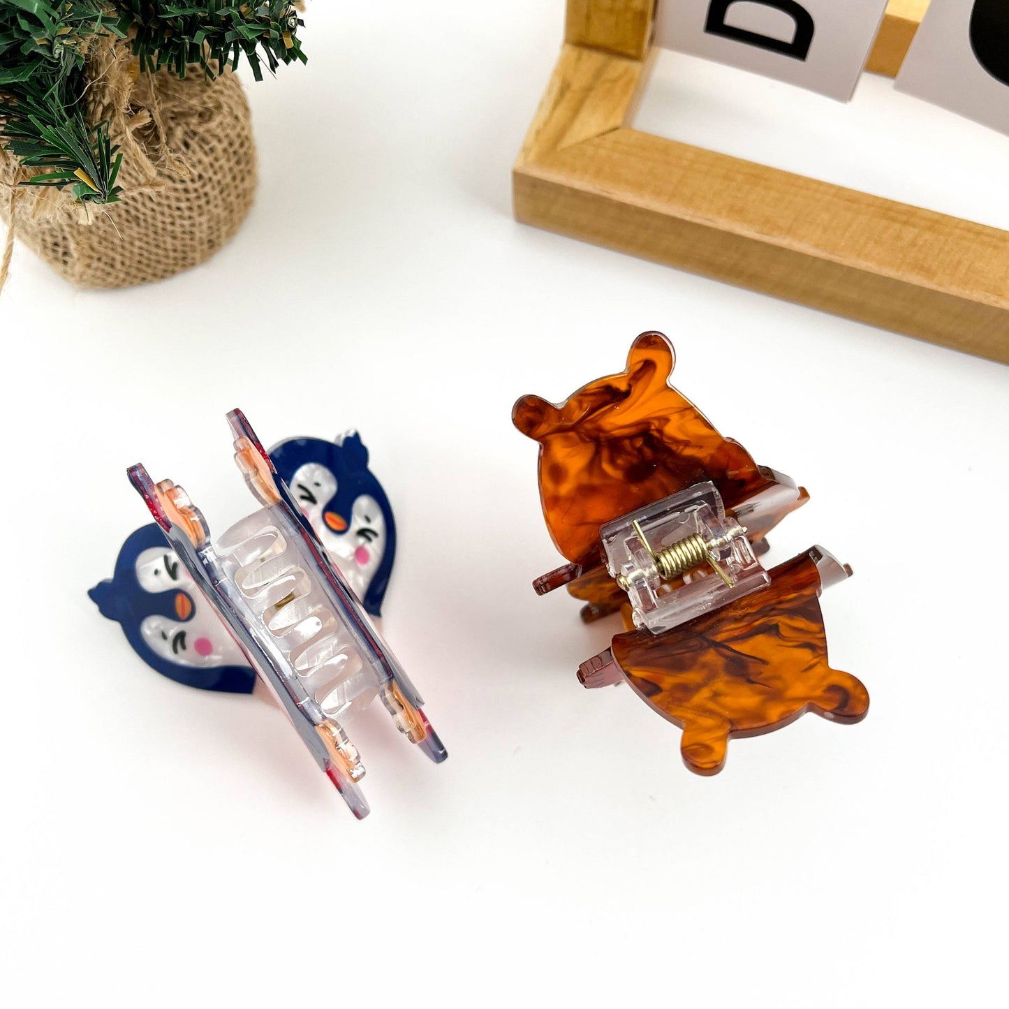 Christmas Animal Hair Claw Clip