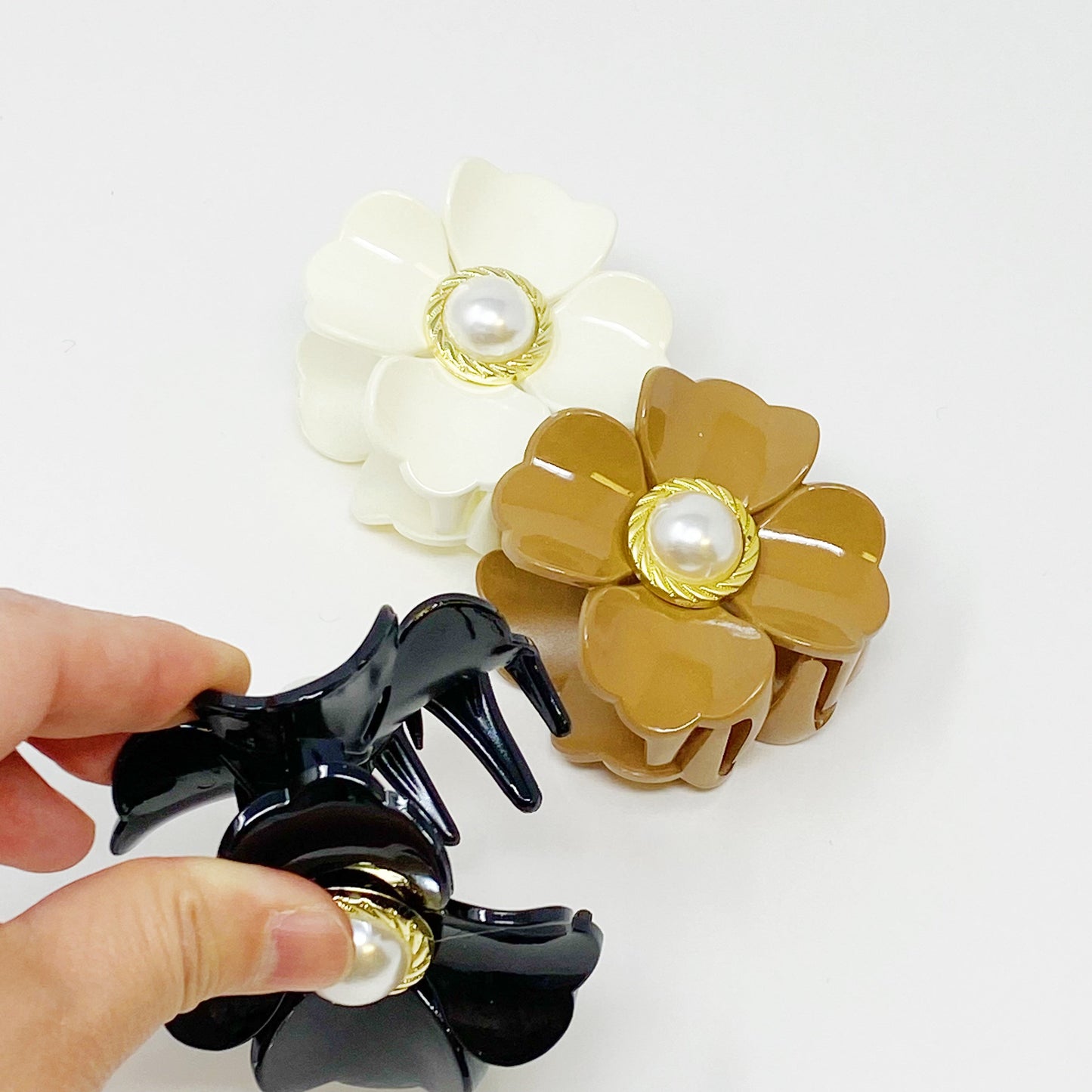 Loved by Coco Flower Hair Claw Set