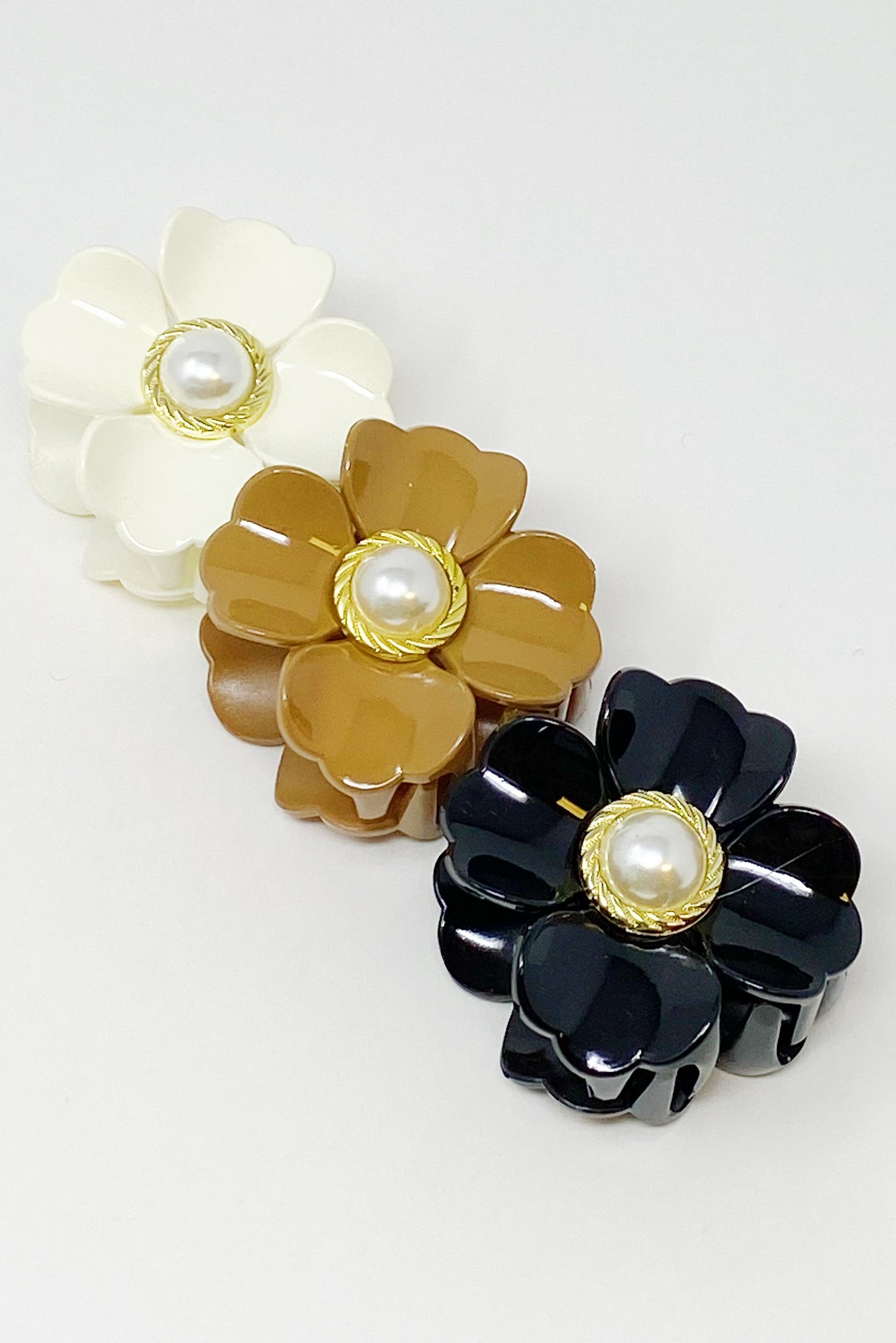 Loved by Coco Flower Hair Claw Set