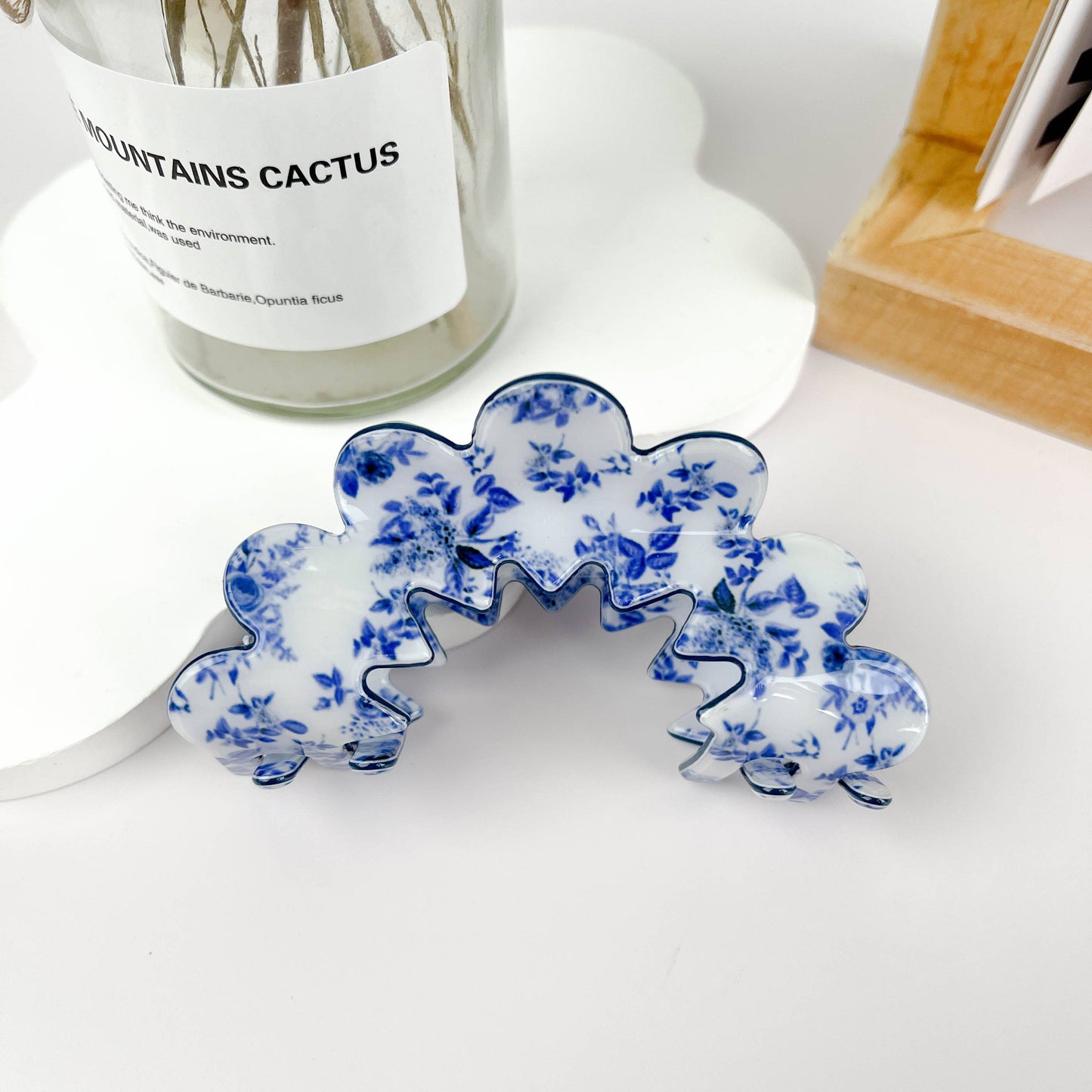 Wave Flowers Hair Claw  Clip