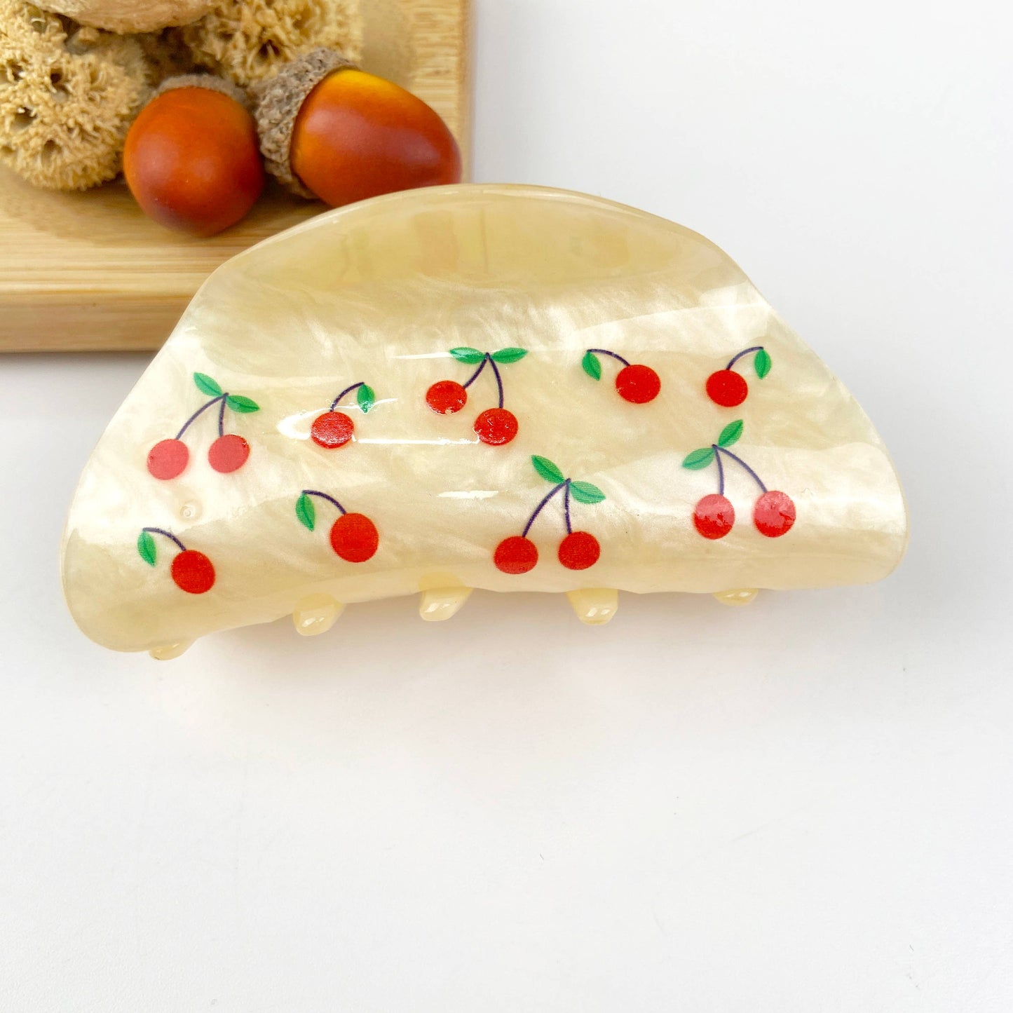 Cherry Minimalist Hair Clip