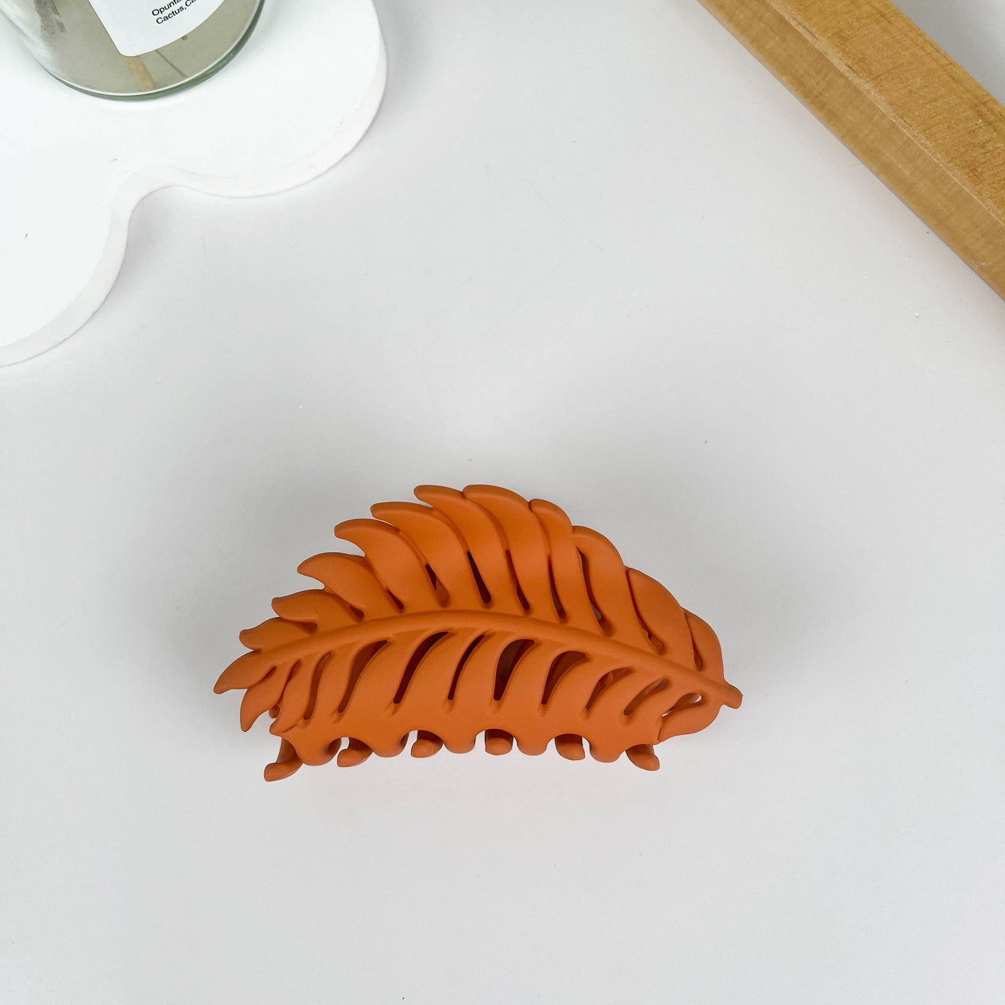 Creative frosted leaf  Hair Claw Clip