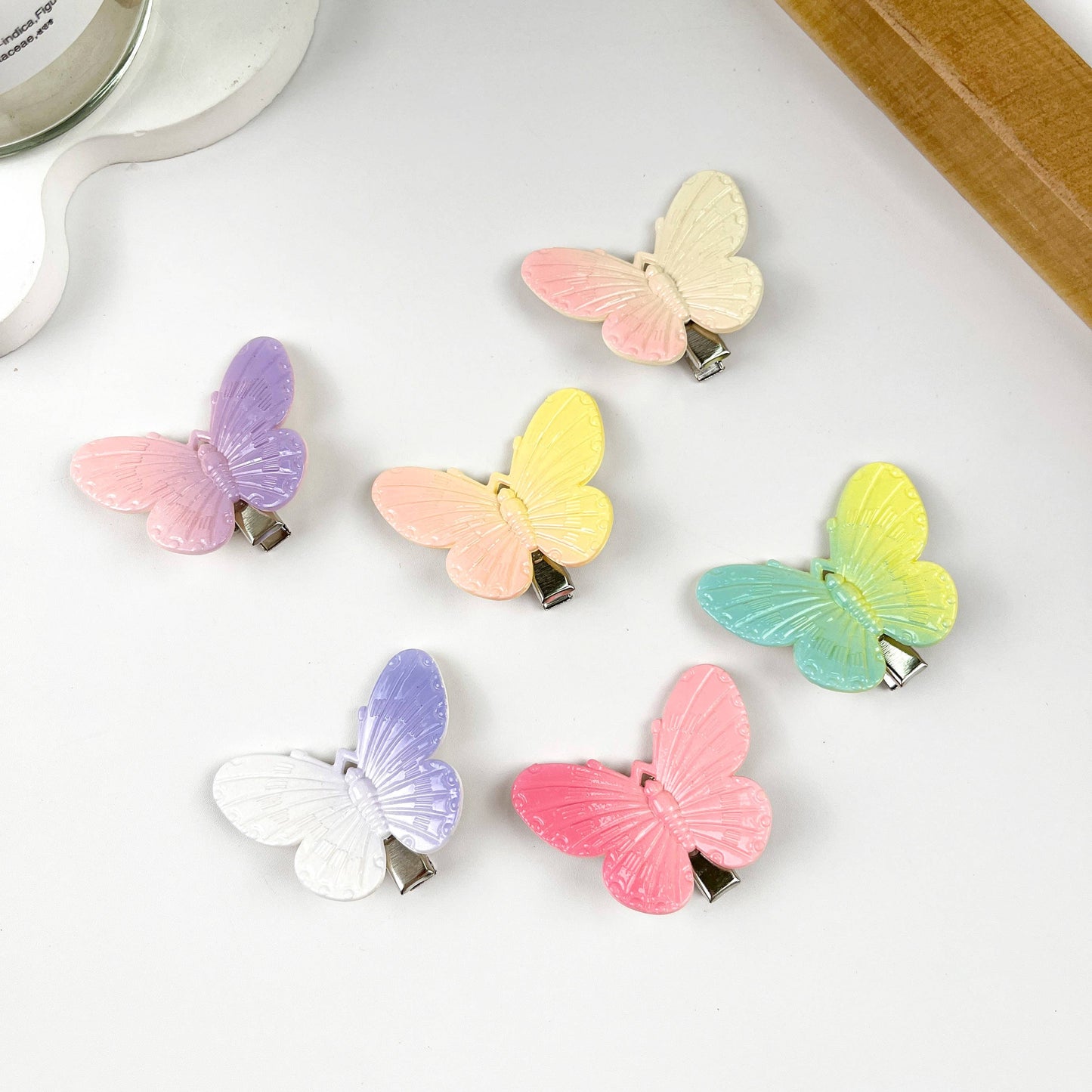 Colorful Butterfly Duckbill Clip