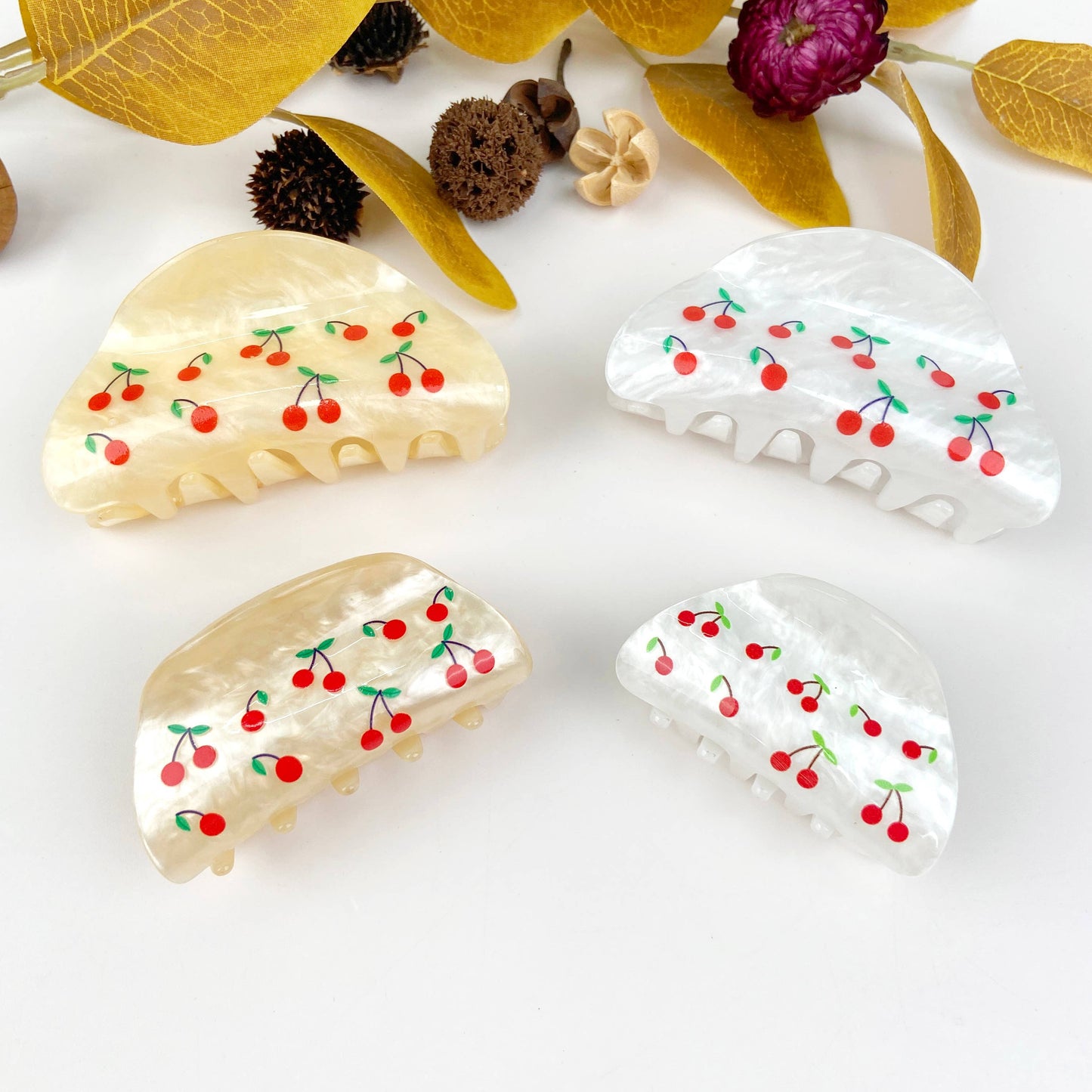 Cherry Minimalist Hair Clip