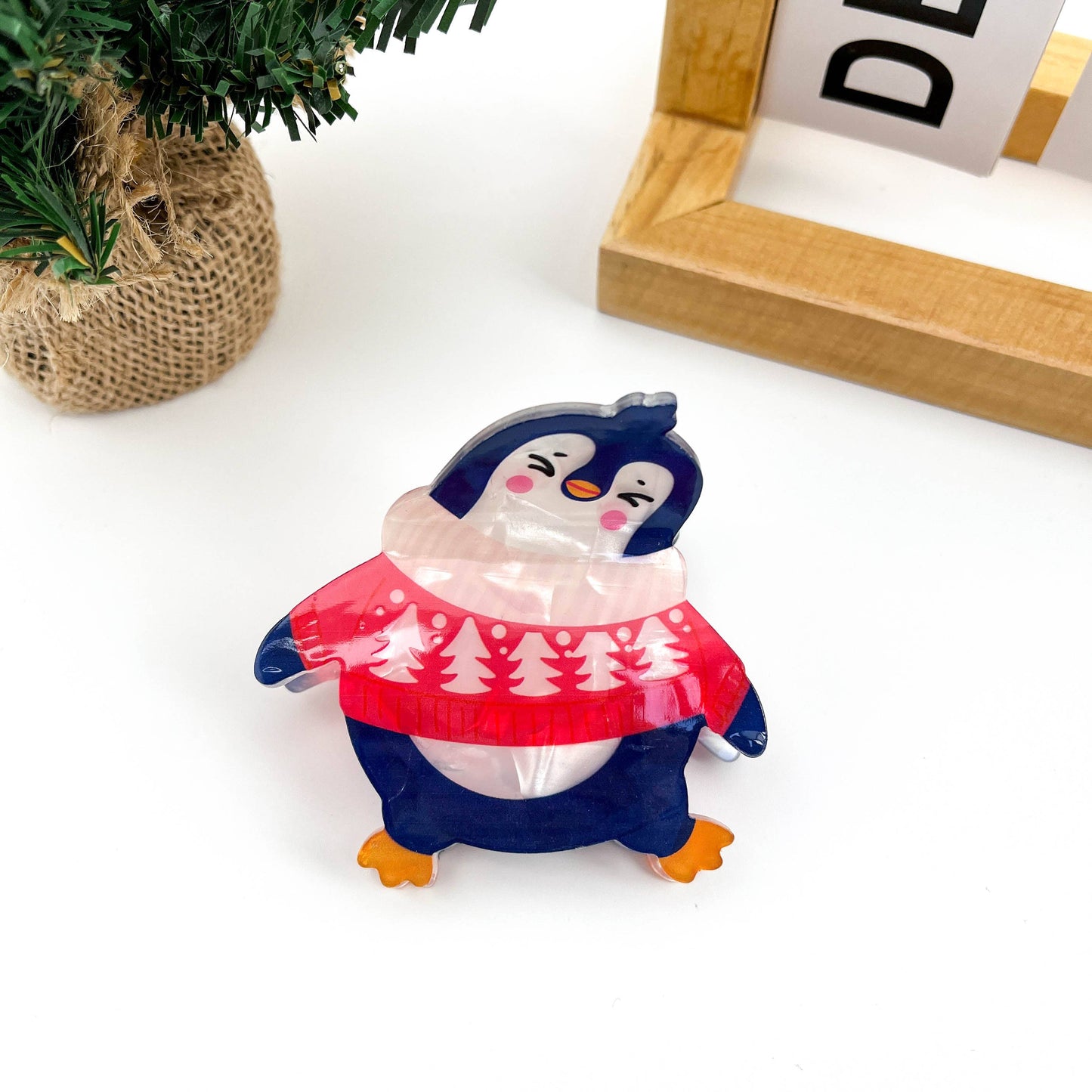 Christmas Animal Hair Claw Clip