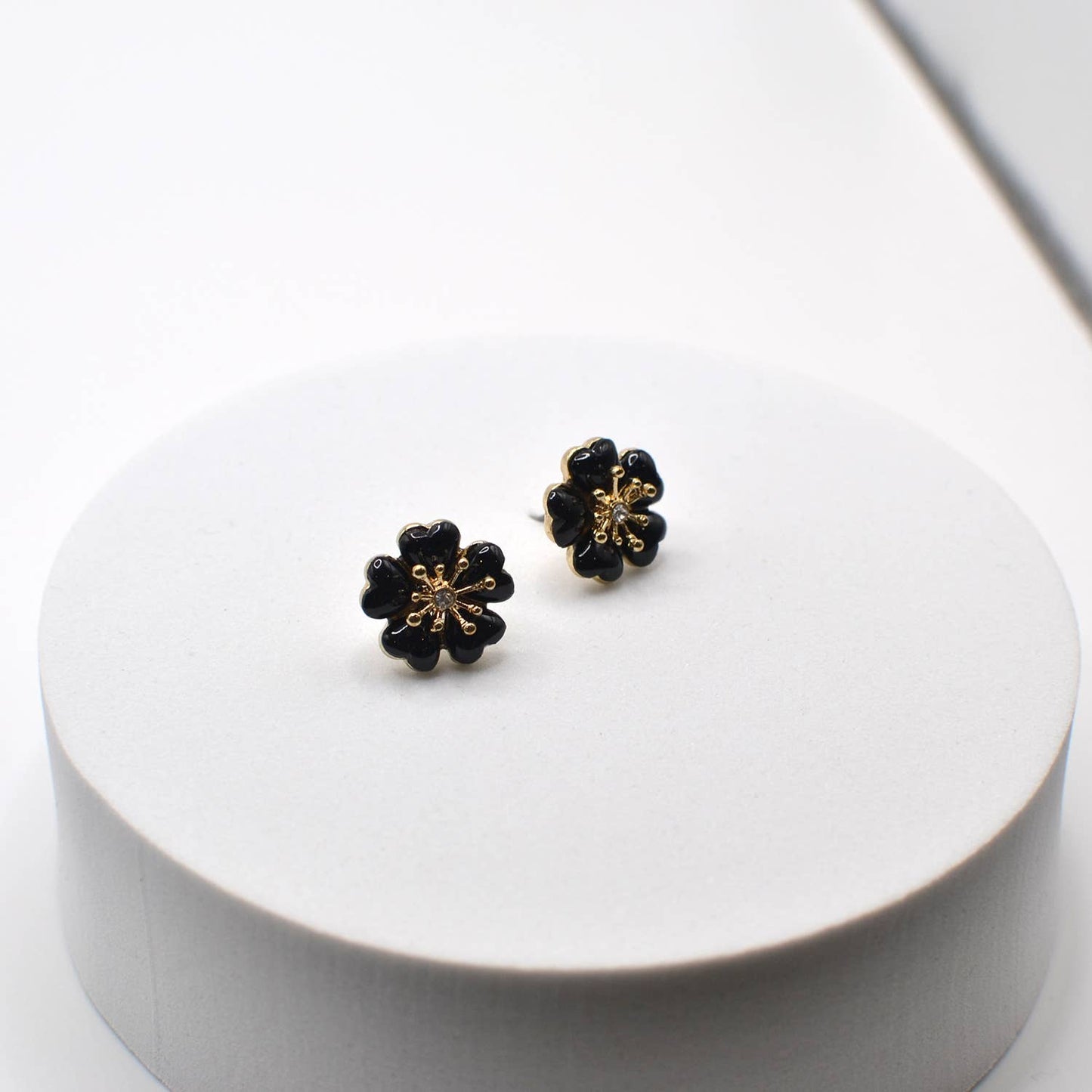 Flower Color Epoxy Stud Earring
