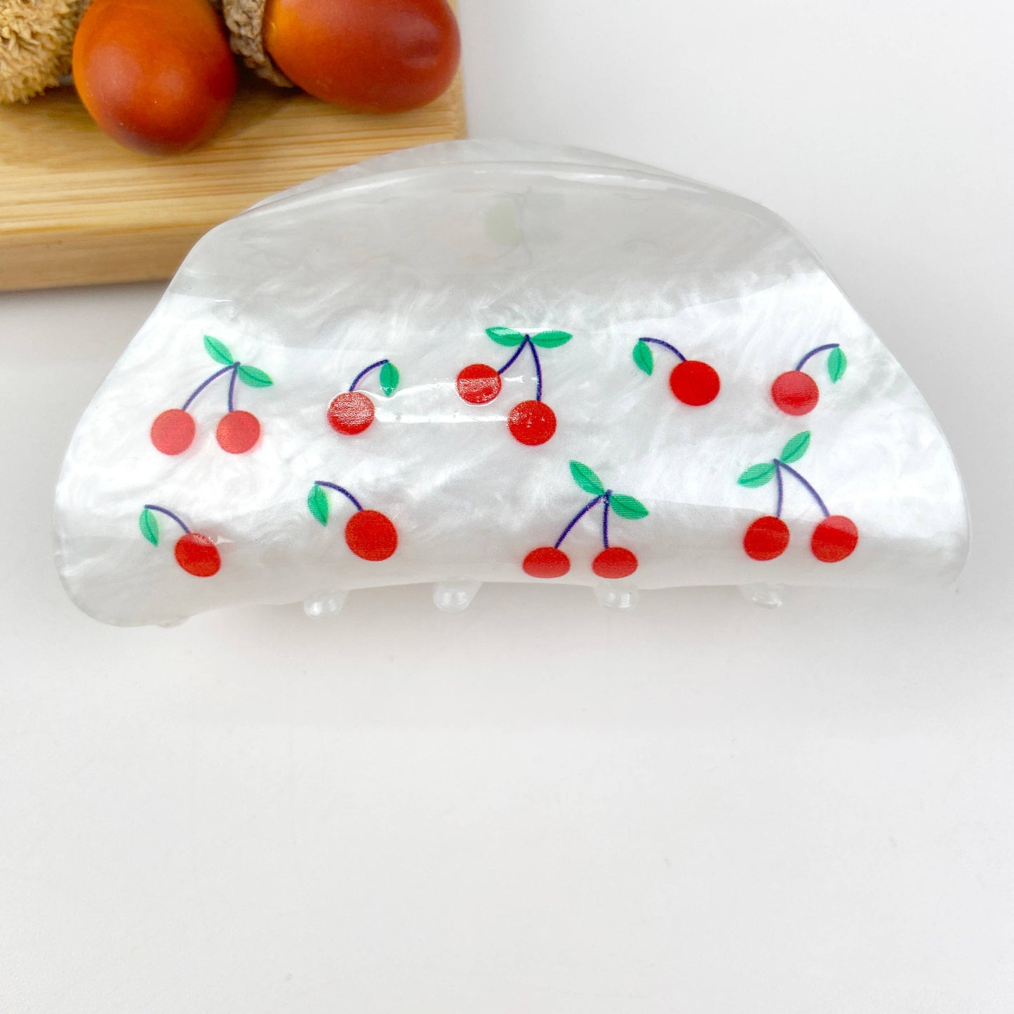 Cherry Minimalist Hair Clip