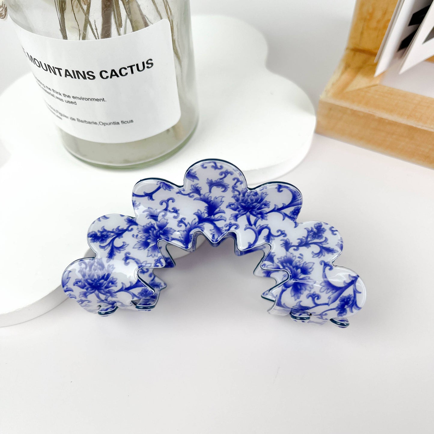 Wave Flowers Hair Claw  Clip