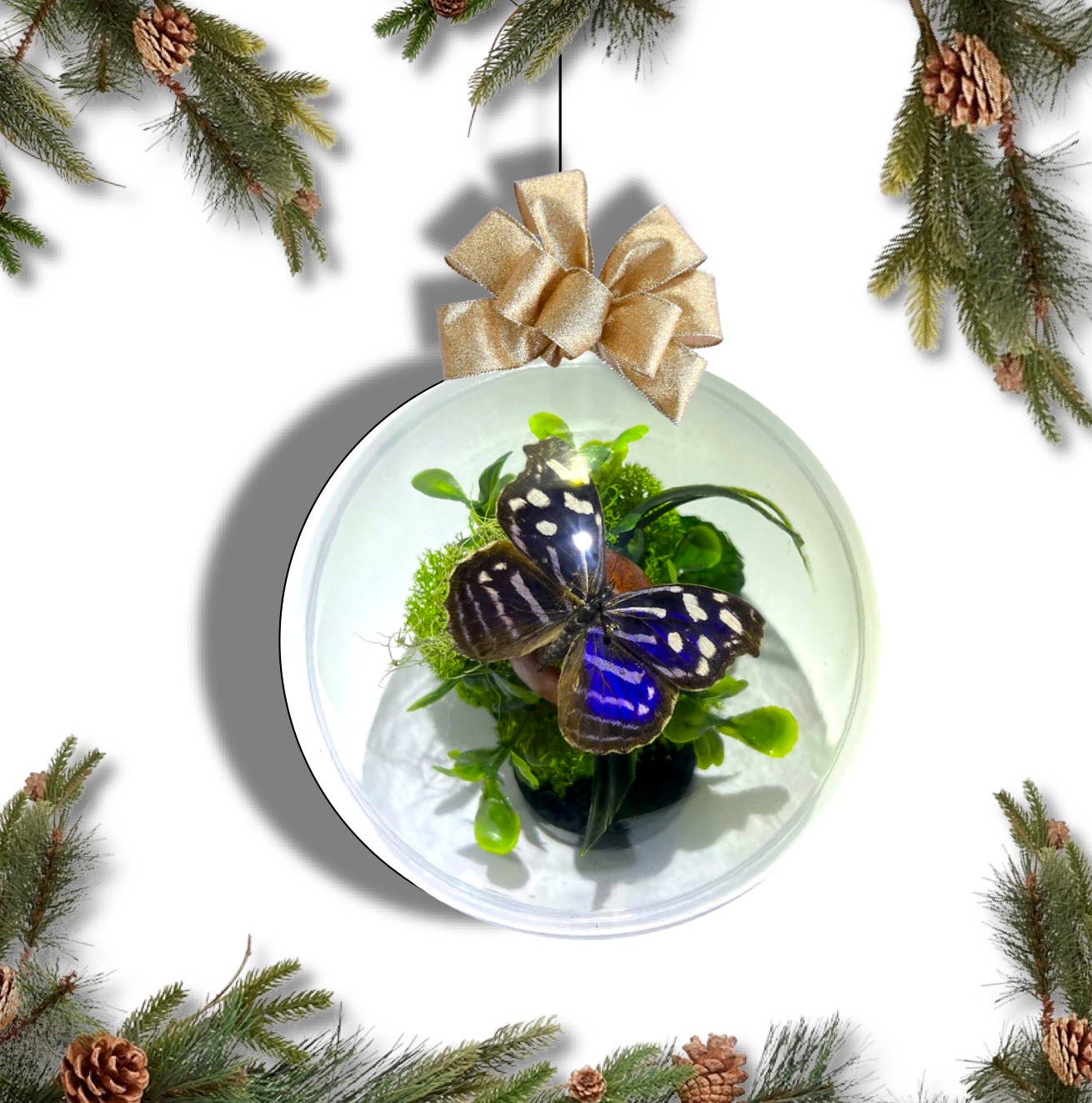 Six MEDIUM 4.5 -Inch Holiday Tree Ornaments - Collection 