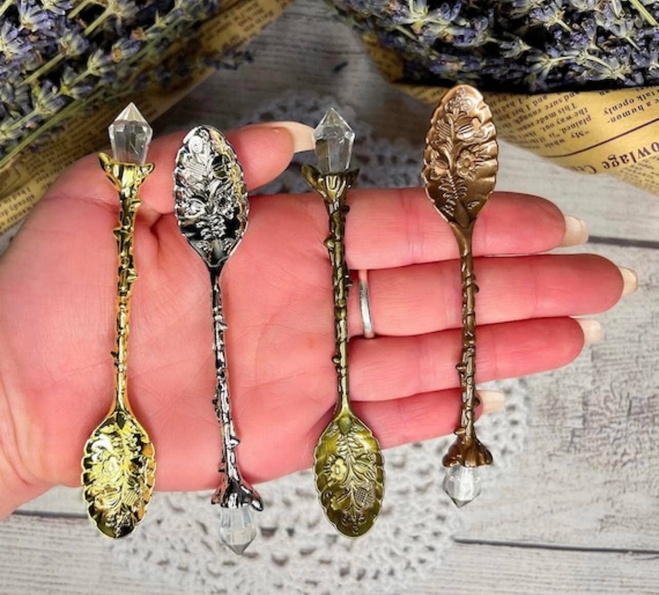Witch Crystal Tea Spoons
