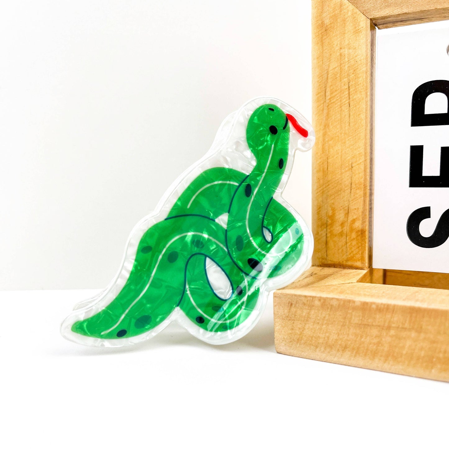 Cartoon green snake Lovely hairclaw clip