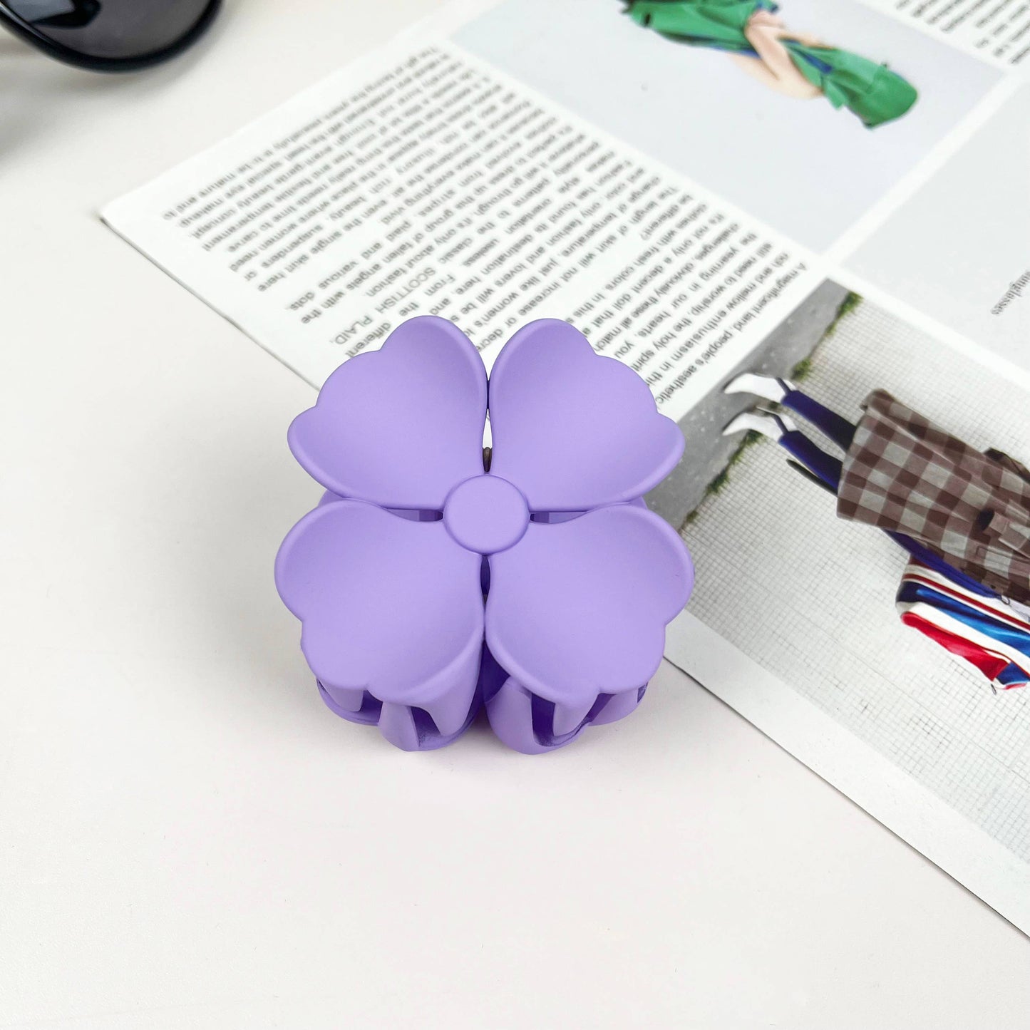 2.12" Four-leaf clover flower spring hair Clips