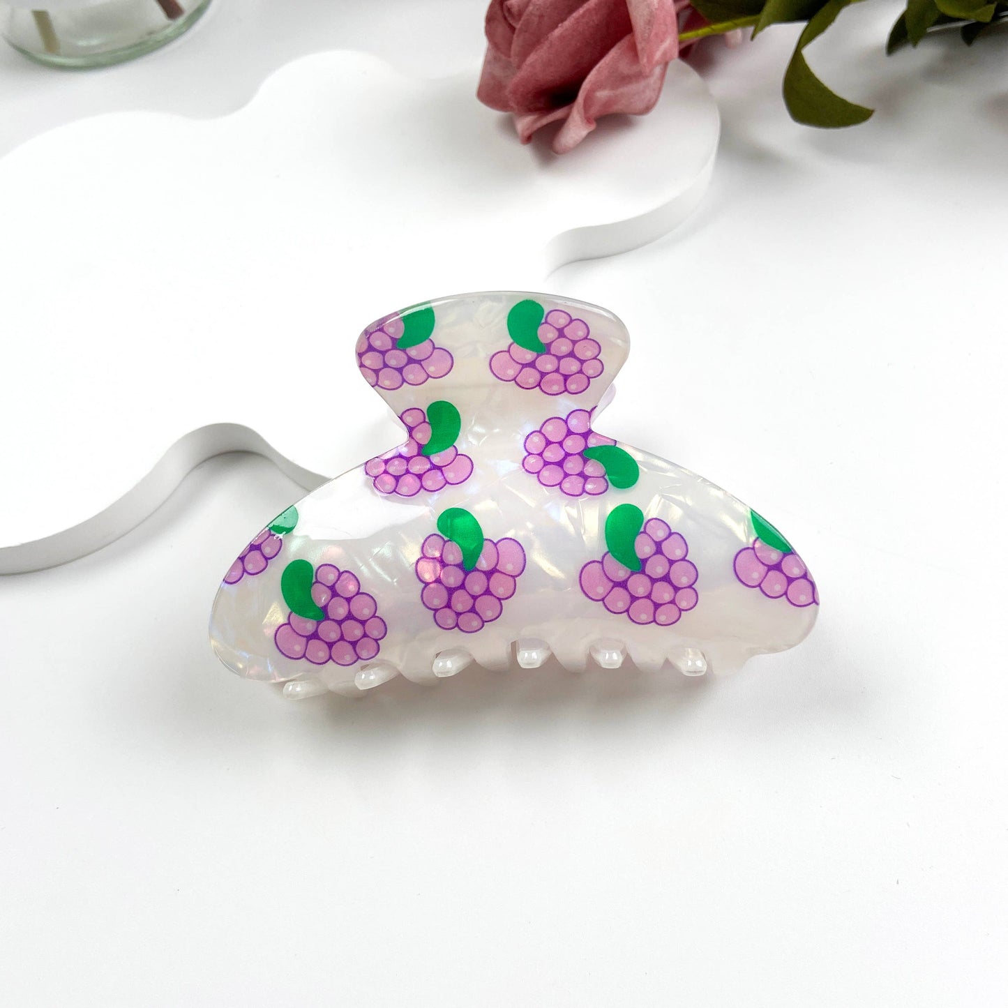 Fruit Print Hair Claw Clip