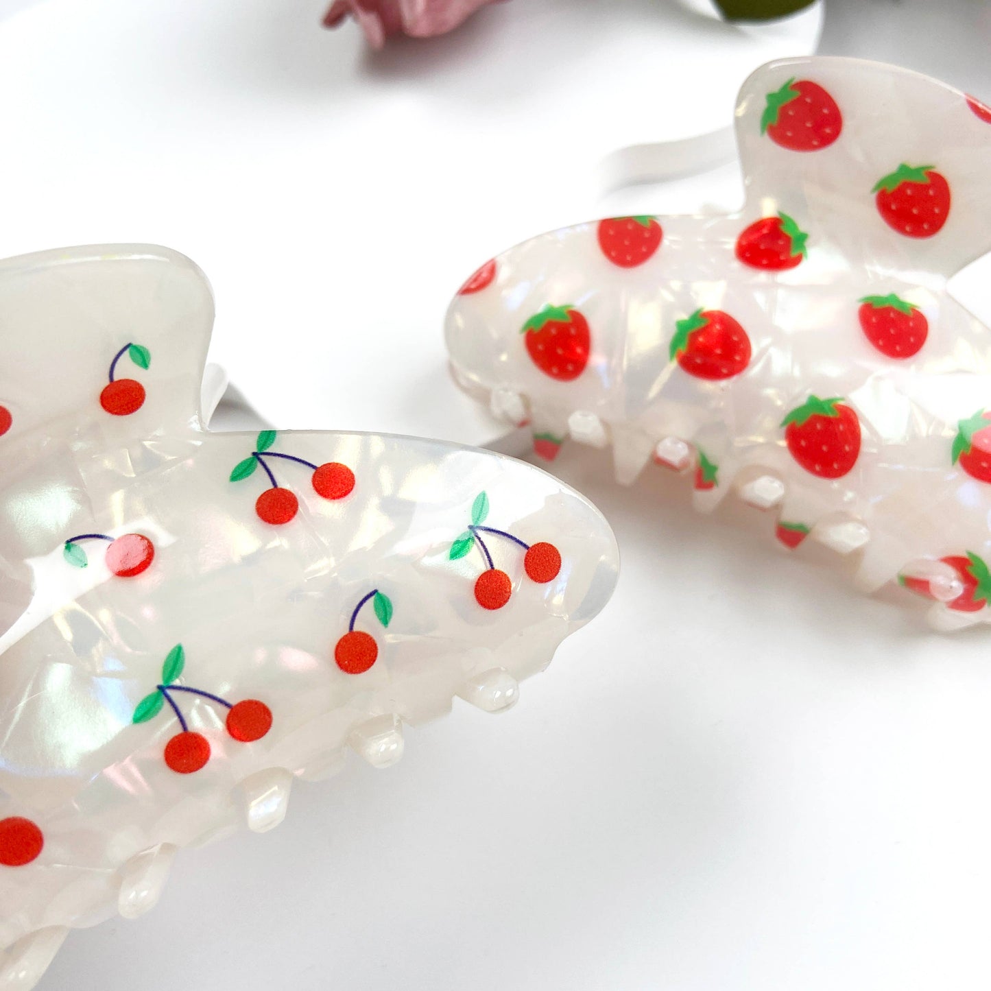 Fruit Print Hair Claw Clip