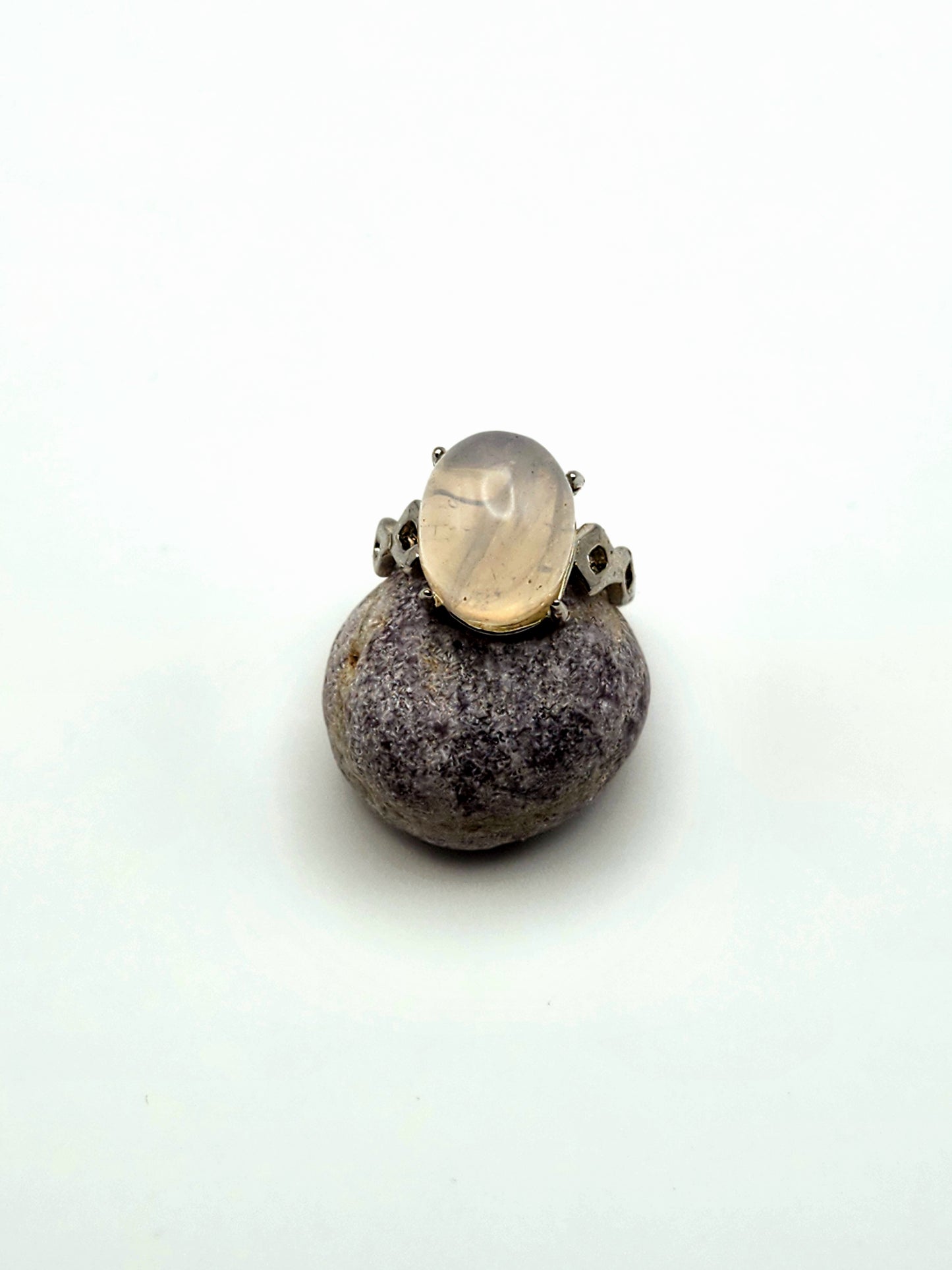 Moonwake Veil | Quartz Adjustable Ring S925 Sterling Silver
