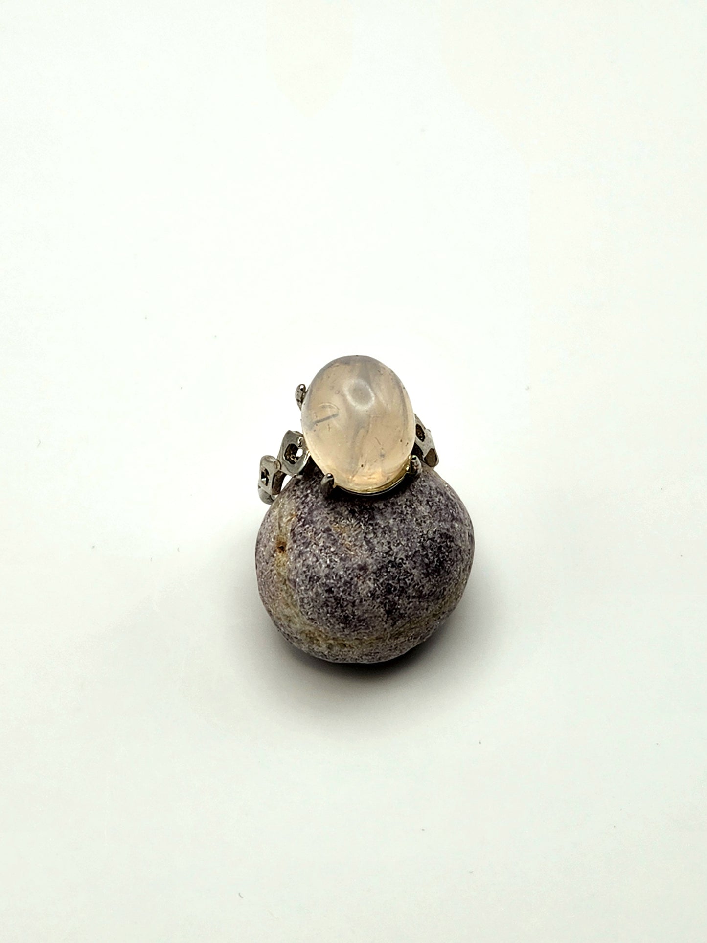 Moonwake Veil | Quartz Adjustable Ring S925 Sterling Silver